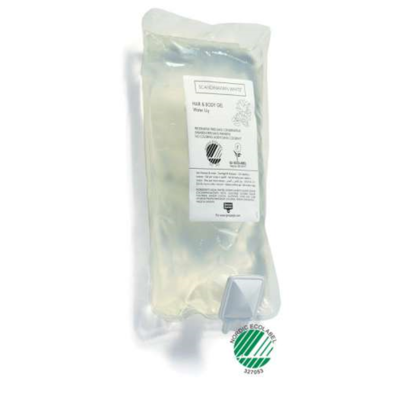 Scandinavian White Hair & Body Gel 375ml Ecolabel Ecosource flytande gel - Hem & Hotell Scandinavian White Hair & Body Gel 375ml Ecolabel Ecosource flytande gel - Hem & Hotell