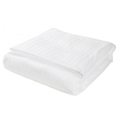 Påslakan Satin Rand 220x220 vit, öppen
